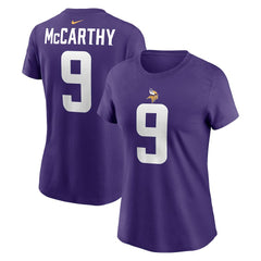 NFL Minnesota Vikings J.J. McCarthy Women's Name & Number T-Shirt