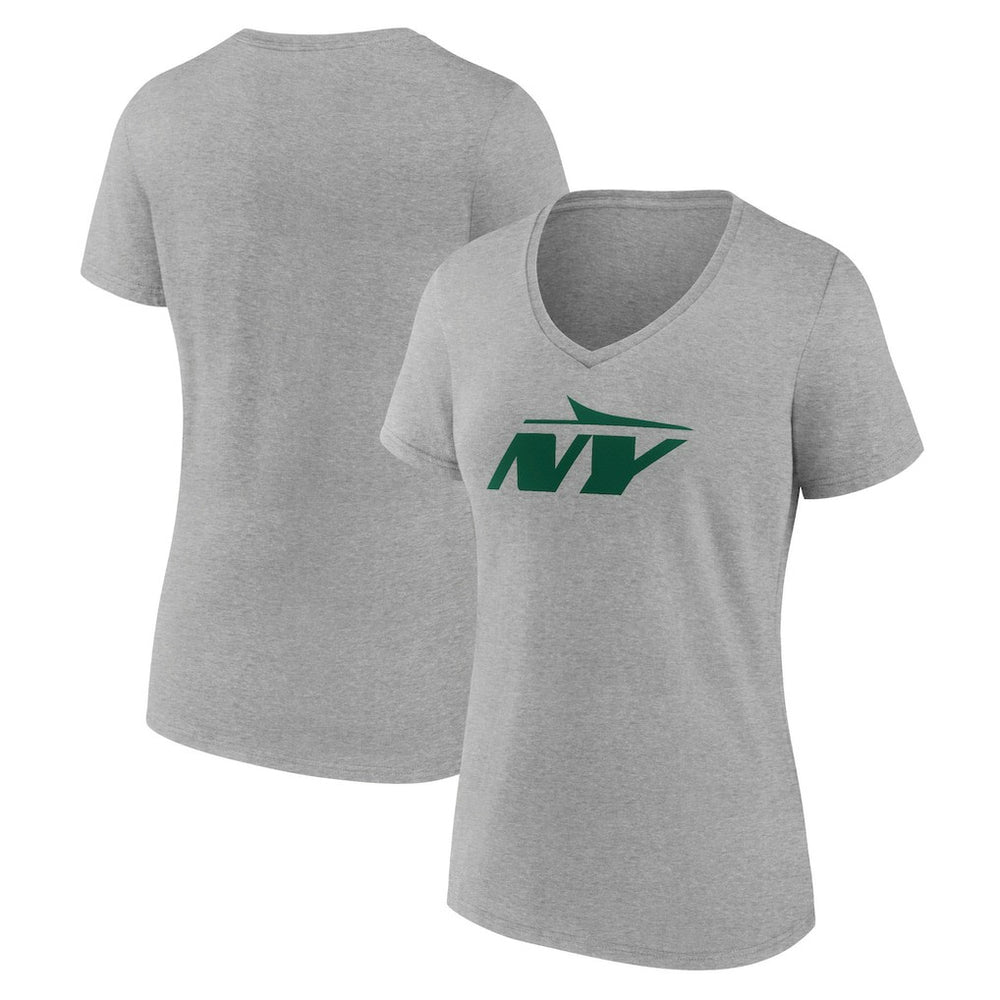 NFL New York Jets Women's Secondary Logo V-Neck T-Shirt