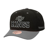 Los Angeles Kings Mitchell & Ness Backside Script Two-Tone Pro Crown Adjustable Hat