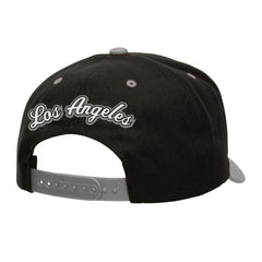 Los Angeles Kings Mitchell & Ness Backside Script Two-Tone Pro Crown Adjustable Hat