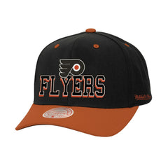 Philadelphia Flyers Mitchell & Ness Backside Script 2-Tone Pro Crown Adjustable Hat