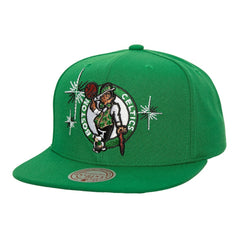 Boston Celtics Starlight Snapback Hat - Kelly Green | Mitchell & Ness for sale