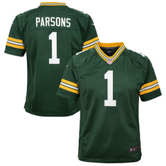 NFL Green Bay Packers Micah Parsons Youth Game Player Jersey