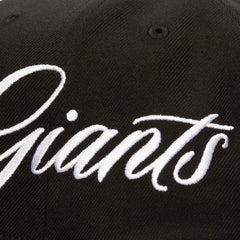 San Francisco Giants Just Don x MLB Lux Script Snapback Hat - Black | Mitchell & Ness