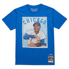 Ernie Banks Chicago Cubs Cooperstown Collection Collectors Connection T-Shirt - Royal | Mitchell & Ness