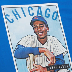 Ernie Banks Chicago Cubs Cooperstown Collection Collectors Connection T-Shirt - Royal | Mitchell & Ness