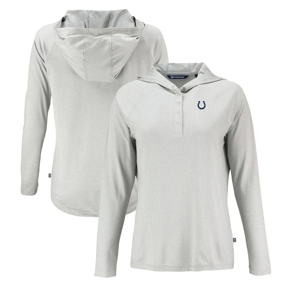 NFL Indianapolis Colts Cutter & Buck Women's Coastline Epic Comfort Eco Recycled Raglan Pullover Hoodie