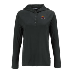 NFL Washington Commanders Cutter & Buck Women's Coastline Epic Comfort Eco Recycled Raglan Pullover Hoodie