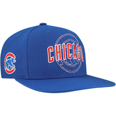 Chicago Cubs Double Up Snapback Hat - Royal | Mitchell & Ness