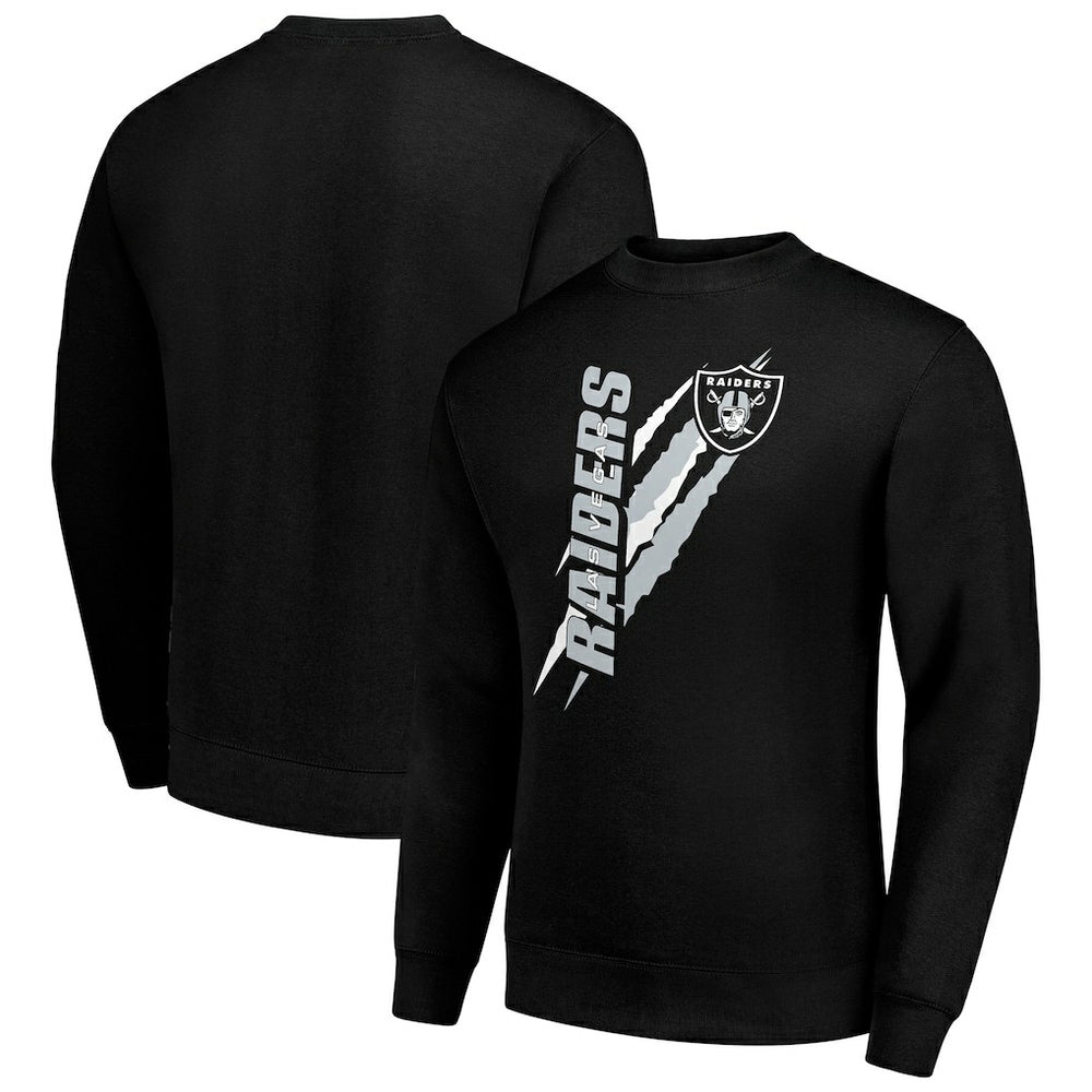 NFL Las Vegas Raiders Starter Color Scratch Team Graphic Fleece Pullover Sweatshirt