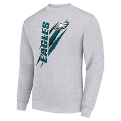 NFL Philadelphia Eagles Starter Color Scratch Team Graphic Fleece Pullover Sweatshirt