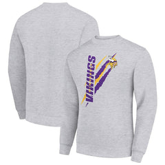NFL Minnesota Vikings Starter Color Scratch Team Graphic Fleece Pullover Sweatshirt