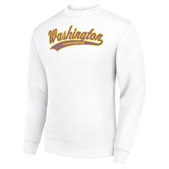 NFL Washington Commanders Starter Tailsweep Team Graphic Tri-Blend Fleece Pullover Sweatshirt