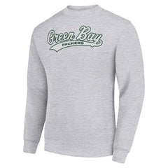 NFL Green Bay Packers Starter Tailsweep Team Graphic Tri-Blend Fleece Pullover Sweatshirt
