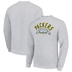 NFL Green Bay Packers Starter Half Ball Team Graphic Tri-Blend Fleece Pullover Sweatshirt