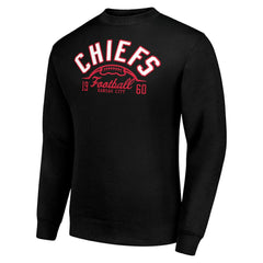 NFL Kansas City Chiefs Starter Half Ball Team Graphic Tri-Blend Fleece Pullover Sweatshirt