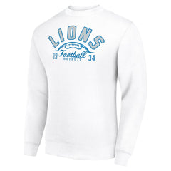 NFL Detroit Lions Starter Half Ball Team Graphic Tri-Blend Fleece Pullover Sweatshirt
