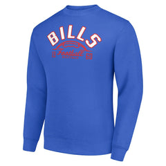 NFL Buffalo Bills Starter Half Ball Team Graphic Tri-Blend Fleece Pullover Sweatshirt