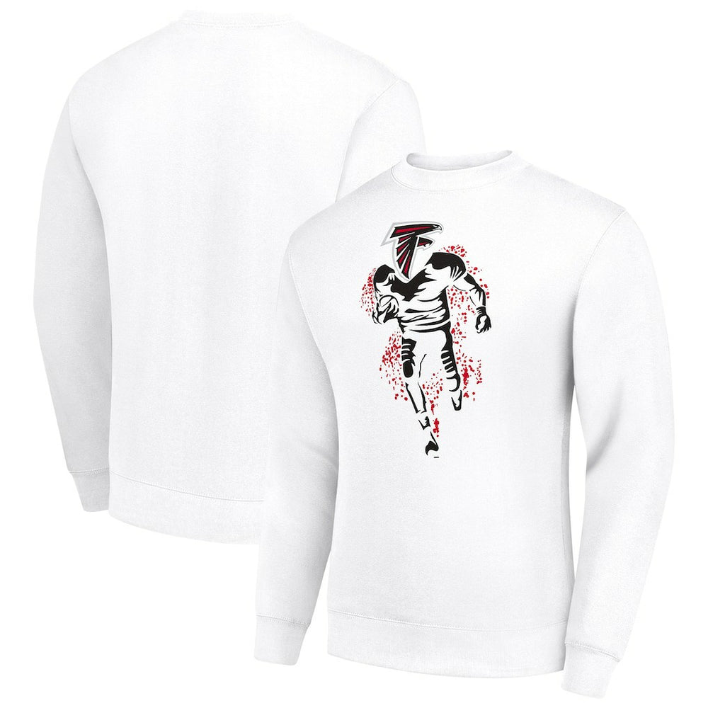 NFL Atlanta Falcons Starter Logoface Team Graphic Tri-Blend Fleece Pullover Sweatshirt
