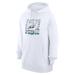 NFL Philadelphia Eagles G-III 4Her by Carl Banks Women's Collage Graphic Fleece Pullover Hoodie