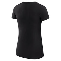 Cincinnati Reds G-III 4Her by Carl Banks Women's Super-Slim Fit Lightweight Collage Team Graphic Crew Neck T-Shirt - Black