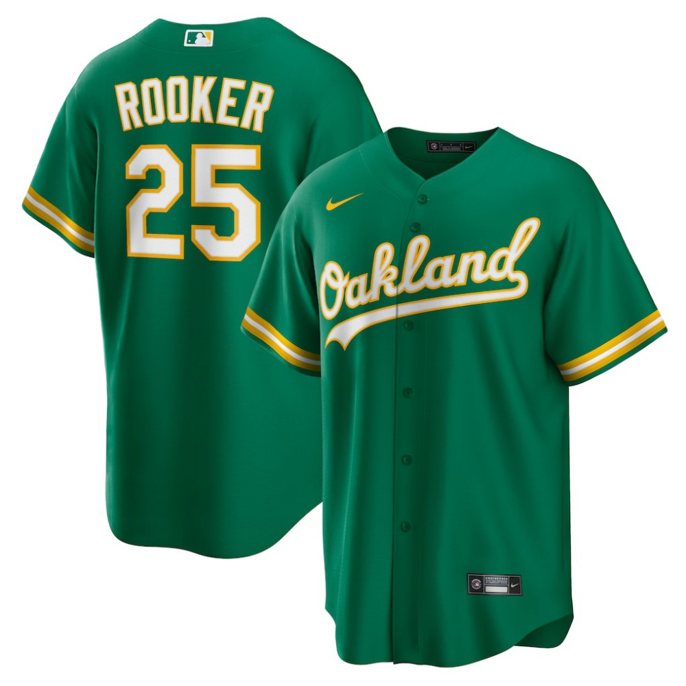 Brent Rooker Oakland Athletics Alternate Replica Jersey - Kelly Green | Nike