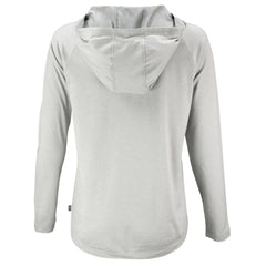 Chicago Cubs Cutter & Buck Women's Cooperstown Coastline Epic Comfort Eco Recycled Hoodie Raglan Long Sleeve T-Shirt - Gray