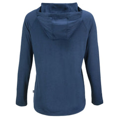 Cleveland Guardians Cutter & Buck Women's Coastline Epic Comfort Eco Recycled Hoodie Raglan Long Sleeve T-Shirt - Navy