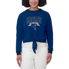 NFL Indianapolis Colts WEAR by Erin Andrews Women's Tie-Front Long Sleeve Top