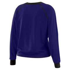 NFL Baltimore Ravens WEAR by Erin Andrews Women's Tie-Front Long Sleeve Top