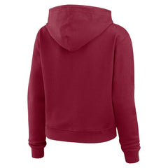 NFL Washington Commanders WEAR by Erin Andrews Women's Waffle Hoodie Pullover Top