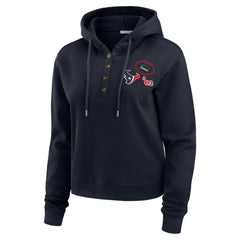 NFL Houston Texans WEAR by Erin Andrews Women's Waffle Hoodie Pullover Top