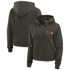 NFL Tampa Bay Buccaneers WEAR by Erin Andrews Women's Waffle Hoodie Pullover Top