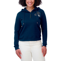 NFL Dallas Cowboys WEAR by Erin Andrews Women's Waffle Hoodie Pullover Top