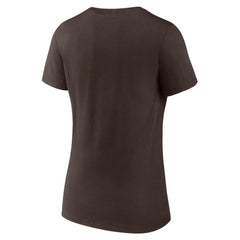 San Diego Padres Women's Local V-Neck T-Shirt - Brown