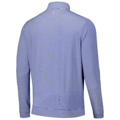 Los Angeles Dodgers Peter Millar Perth Sugar Stripe Performance Quarter-Zip Top - Royal
