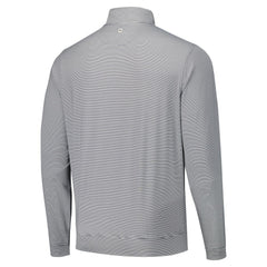 San Francisco Giants Peter Millar Perth Sugar Stripe Performance Quarter-Zip Top - Black