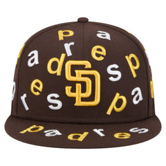 San Diego Padres Team Confetti 59FIFTY Fitted Hat - Brown | New Era