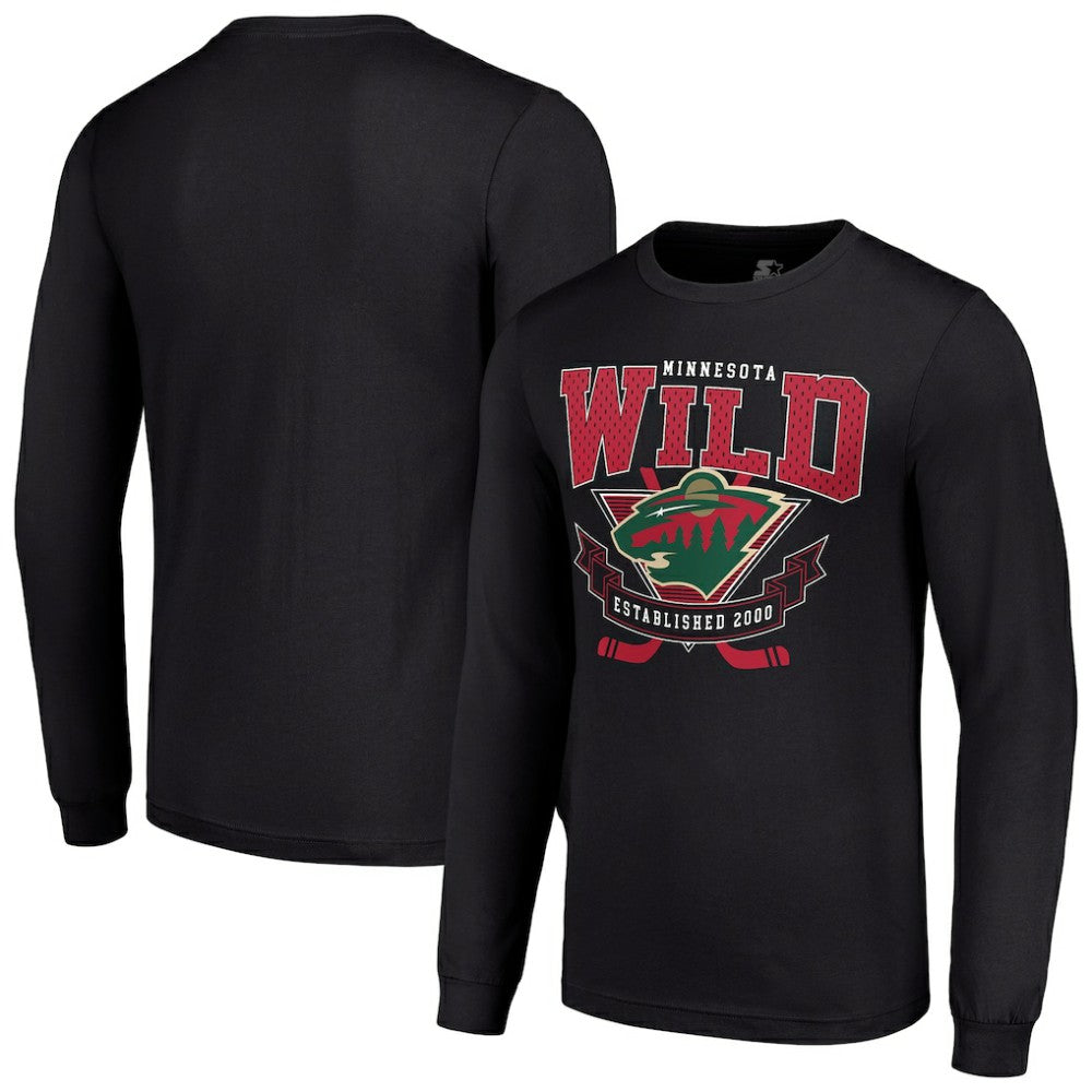 Minnesota Wild Starter Team Logo Graphic Long Sleeve T-Shirt
