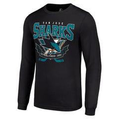 San Jose Sharks Starter Team Logo Graphic Long Sleeve T-Shirt