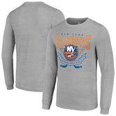New York Islanders Starter '80s Inspired Team Logo Long Sleeve T-Shirt