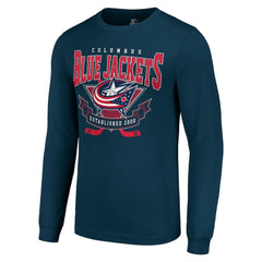 Columbus Blue Jackets Starter Team Logo Graphic Long Sleeve T-Shirt