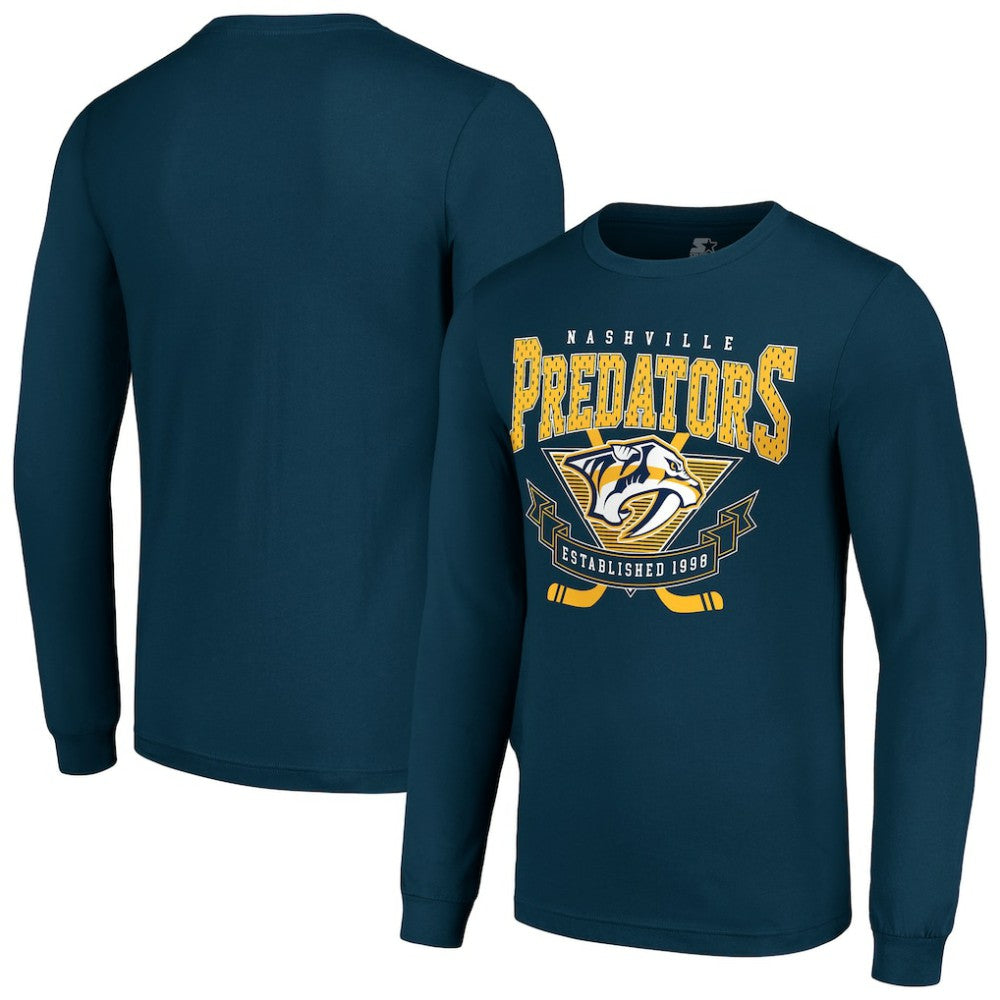 Nashville Predators Starter Team Logo Graphic Long Sleeve T-Shirt