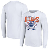 Edmonton Oilers Starter Team Logo Graphic Long Sleeve T-Shirt