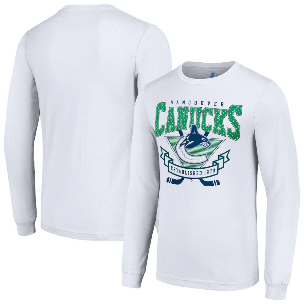 Vancouver Canucks Starter Team Logo Graphic Long Sleeve T-Shirt