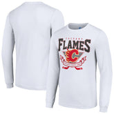 Calgary Flames Starter Team Logo Graphic Long Sleeve T-Shirt