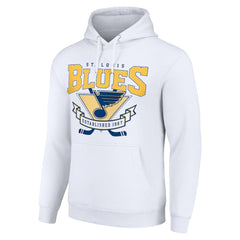 St. Louis Blues Starter Team Logo Graphic Fleece Tri-Blend Pullover Hoodie
