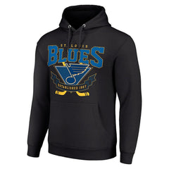 St. Louis Blues Starter Team Logo Graphic Fleece Tri-Blend Pullover Hoodie