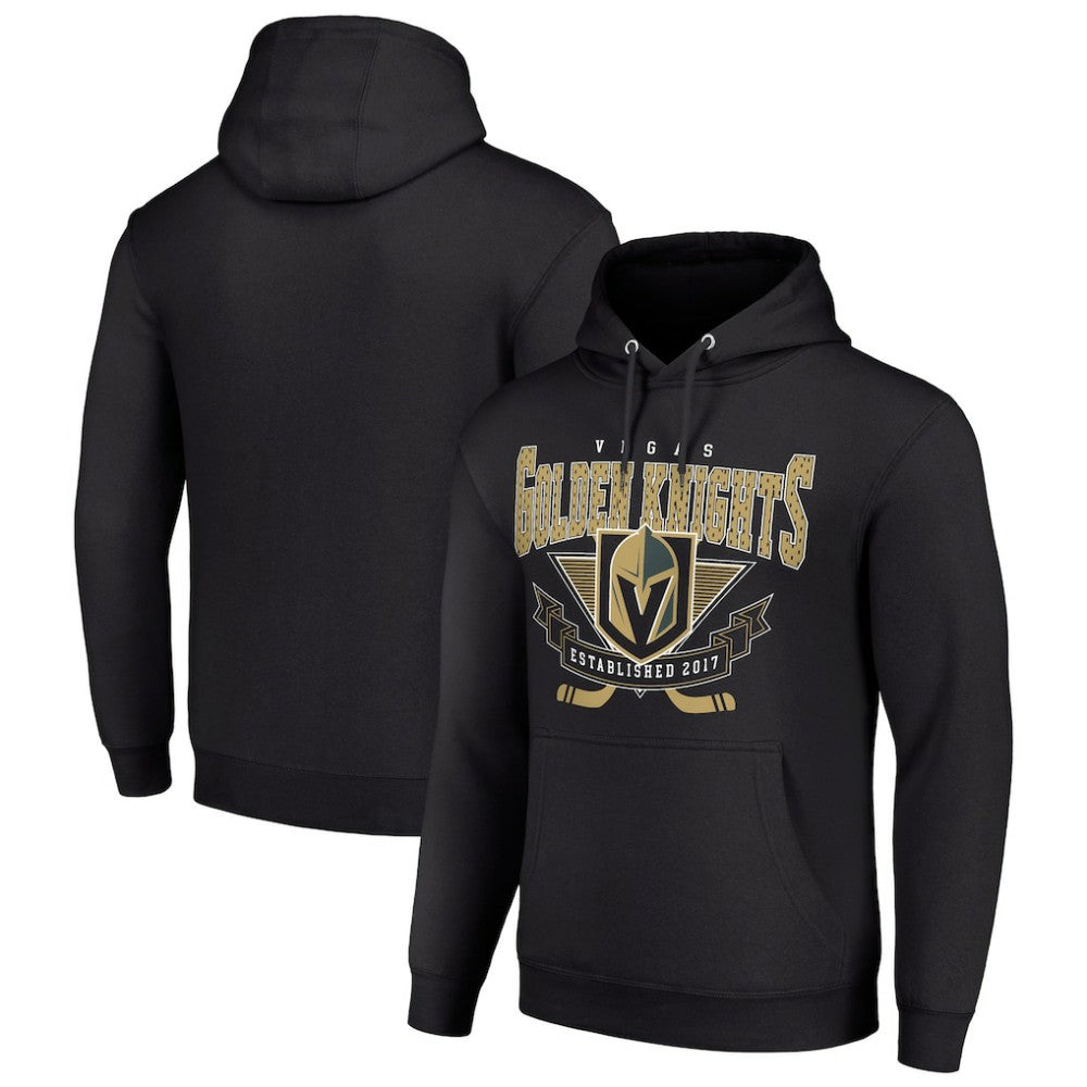 Vegas Golden Knights Starter Team Logo Graphic Fleece Tri-Blend Pullover Hoodie
