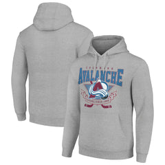 Colorado Avalanche Starter Team Logo Graphic Fleece Tri-Blend Pullover Hoodie
